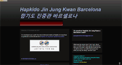 Desktop Screenshot of hapkidojinjungkwanbarcelona.com
